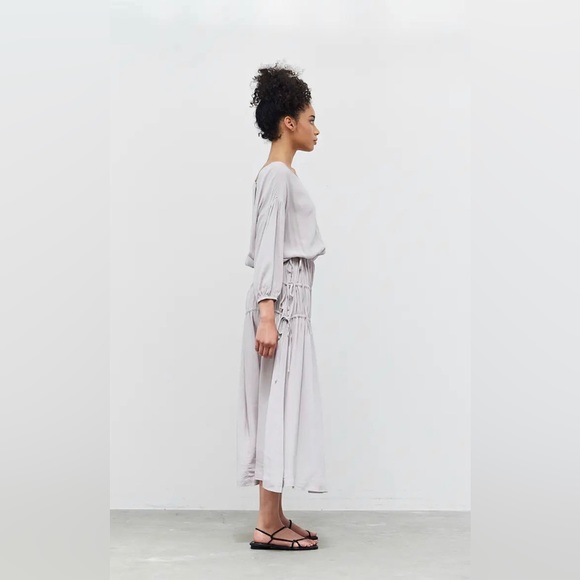 Grade & Gather Silver Dove Drawstring Dress - Picture 1 of 4